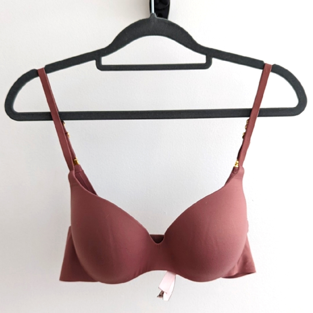 Victoria's Secret Purple Adjustable Wired Push-up Bra Size 34B